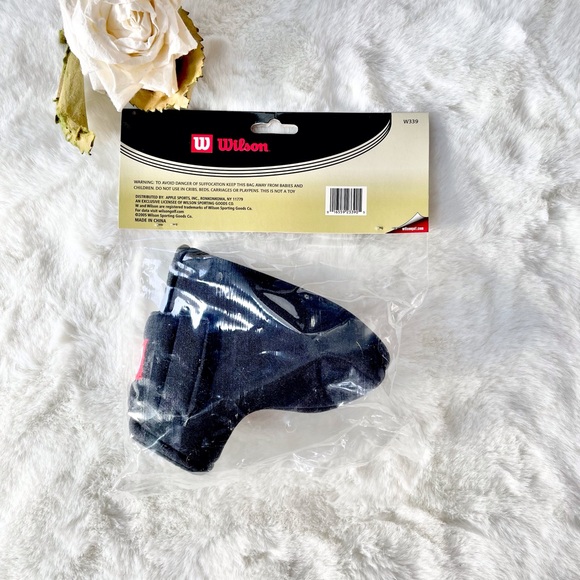 New with tags WILSON OVERSIZED PUTTER COVER. KEEPS YOUR PUTTER DAMSGE FREE Black - Picture 2 of 3